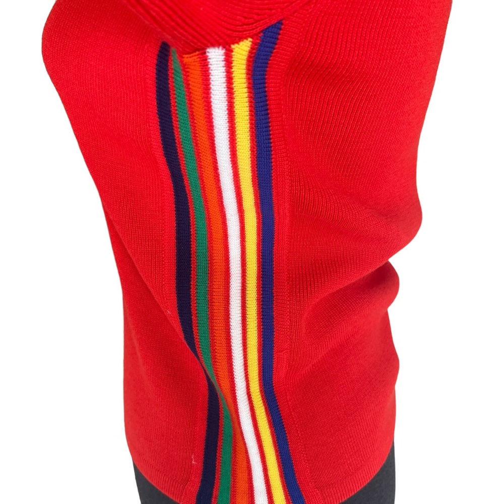 TORY SPORT CREWNECK SWEATER SIDE STRIPE SIZE SMALL Excellent Pre-Owned Condition - Picture 5 of 7